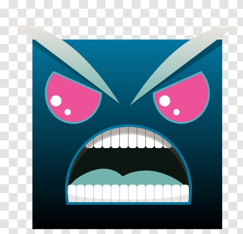 Angry Square - Runner - Clip ArtAngry Cartoon Mouth Transparent PNG