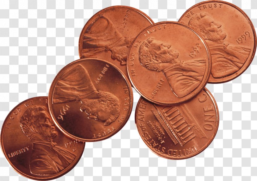 Scrap Coin Copper Conductor Penny Transparent PNG