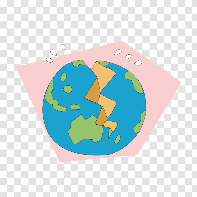 Cartoon Icon - Ball - Hand-painted Vector Earth Transparent PNG