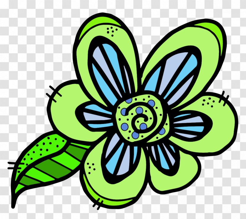 Flower Clip Art - Pollinator - Green Transparent PNG