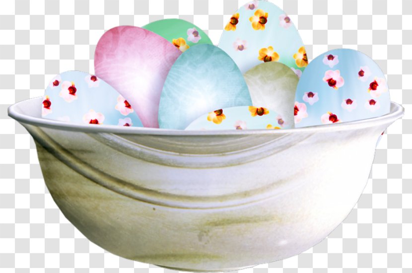 Easter Bunny Ice Cream Egg Clip Art - Bowl Transparent PNG