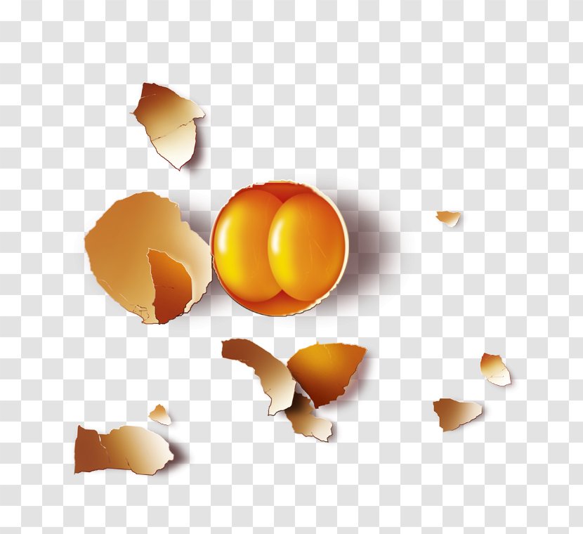 Chicken Egg Poster - Orange - Broken Eggs Transparent PNG
