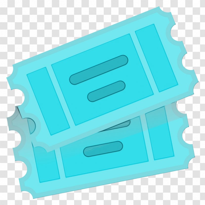 Emoji Iphone - Turquoise - Rectangle Transparent PNG