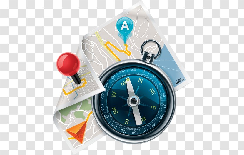 GPS Navigation Systems Clip Art Geographic Information System - Gps - Square And Compass Transparent PNG