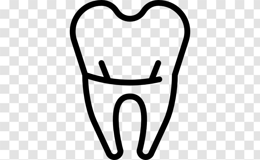 Crown Dentistry Tooth - Silhouette Transparent PNG