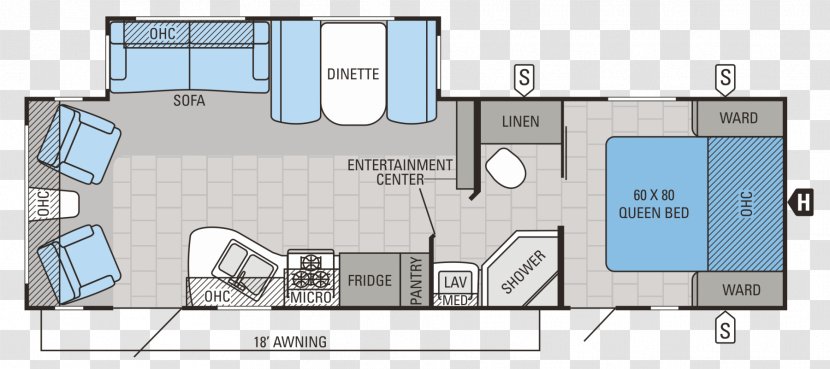 Seven O's RV Way Caravan Campervans Jayco, Inc. Gross Vehicle Weight Rating - Diagram - Floorplan Transparent PNG