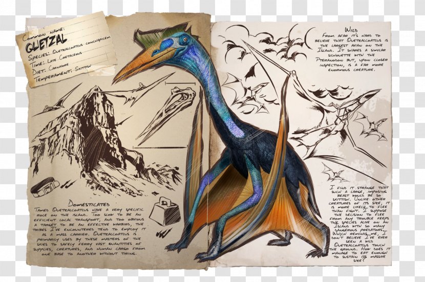 Quetzalcoatlus ARK: Survival Evolved Pteranodon Late Cretaceous Pterosaurs - Ark - Dinosaur Transparent PNG