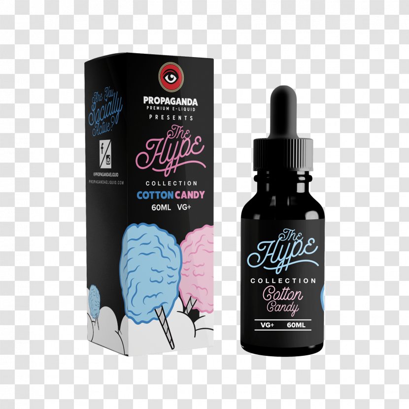 Juice Cocktail Cotton Candy Slush Electronic Cigarette Aerosol And Liquid - Chalk Transparent PNG