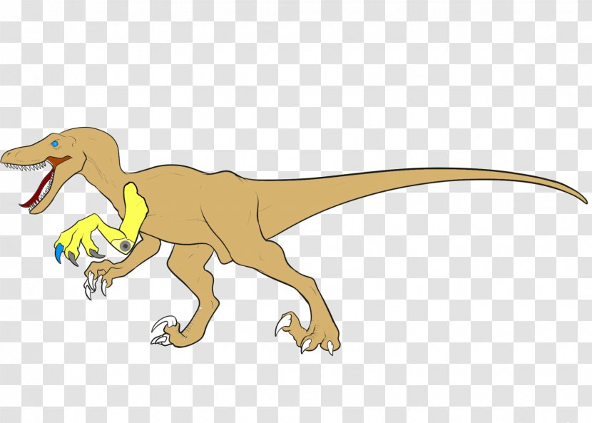 Tyrannosaurus Velociraptor Illustration Cartoon Fauna - Dinosaur - Borderlands Fan Art Rhys Transparent PNG