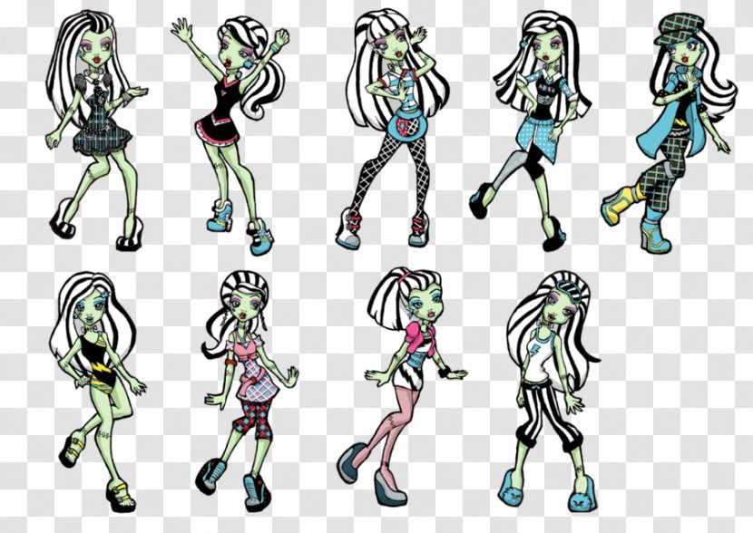 Frankie Stein Monster High Sweet 1600 - Drawing - NarozeninováDraculaura Doll ToyDoll Transparent PNG