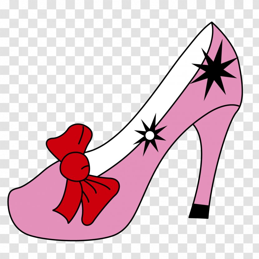 Pink High-heeled Footwear Shoe - Cartoon - High Heels Transparent PNG