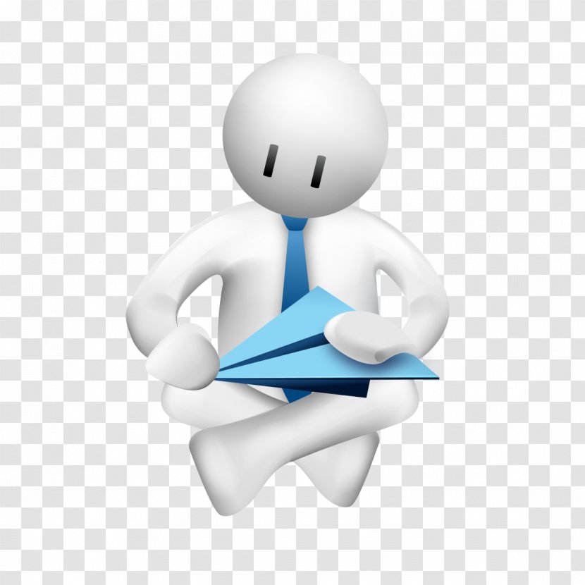 Airplane Aircraft - Hand - Man Sitting Off The Plane Transparent PNG