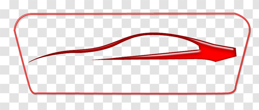 Area Triangle Font - Red - Car Outline Images Transparent PNG