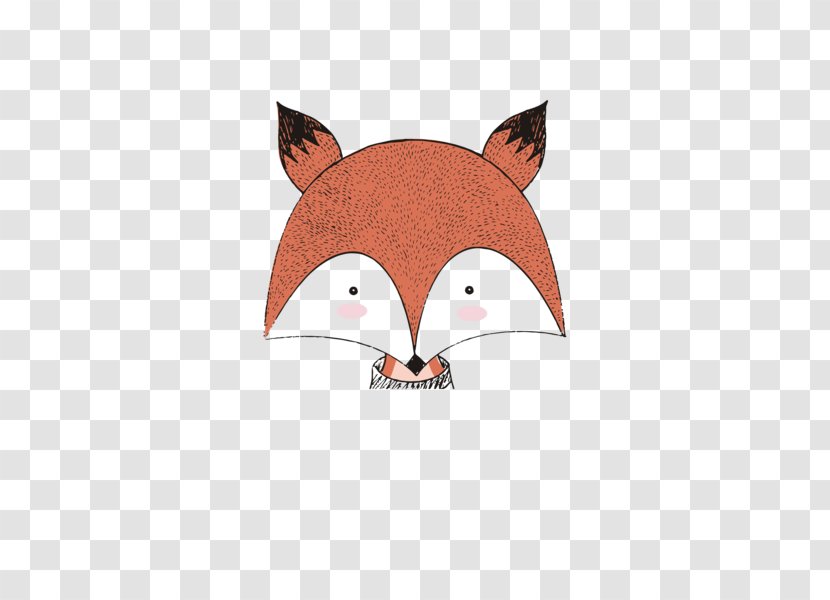 Fox Animal Poster - Orange - Cute Little Transparent PNG