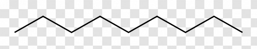 Nonane Skeletal Formula Chemical Alkane Structural - Isomer - Hydrocarbon Transparent PNG