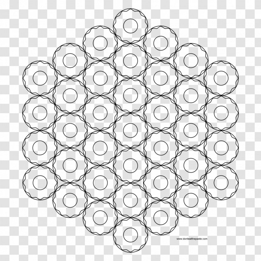 Mandala Coloring Book Circle Font - Child - Extremely Simple Transparent PNG