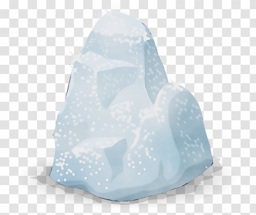 Blue Ice Rock Iceberg - Paint Transparent PNG