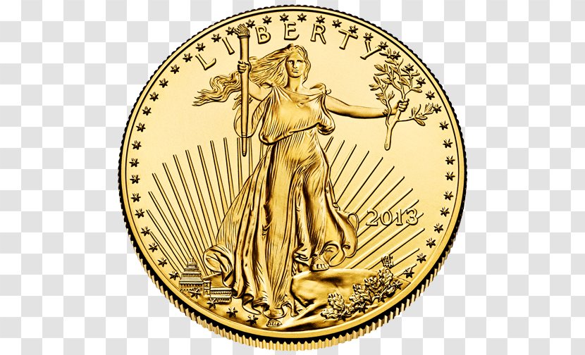 American Gold Eagle Bullion Coin - National Treasure Transparent PNG