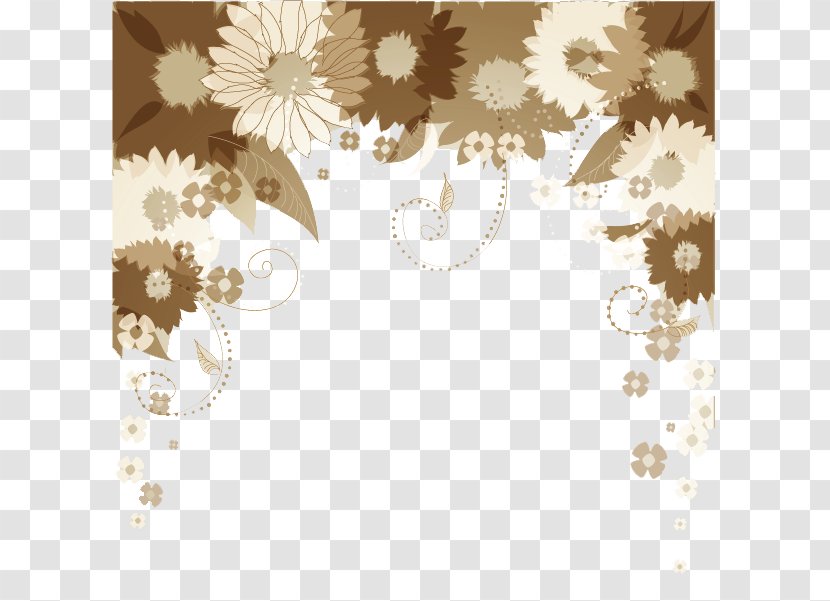 Abstraction - Flower - Daisy Lace Hand-painted Abstract Background Transparent PNG