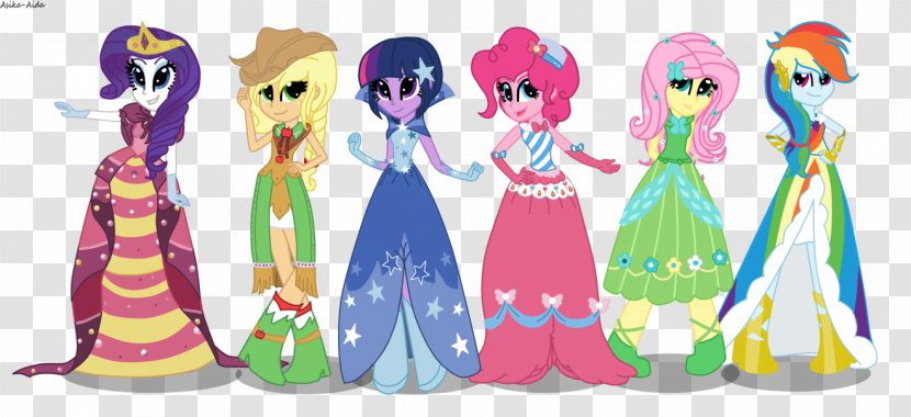 Twilight Sparkle Rarity Rainbow Dash Pony Pinkie Pie - Silhouette - Dress Transparent PNG