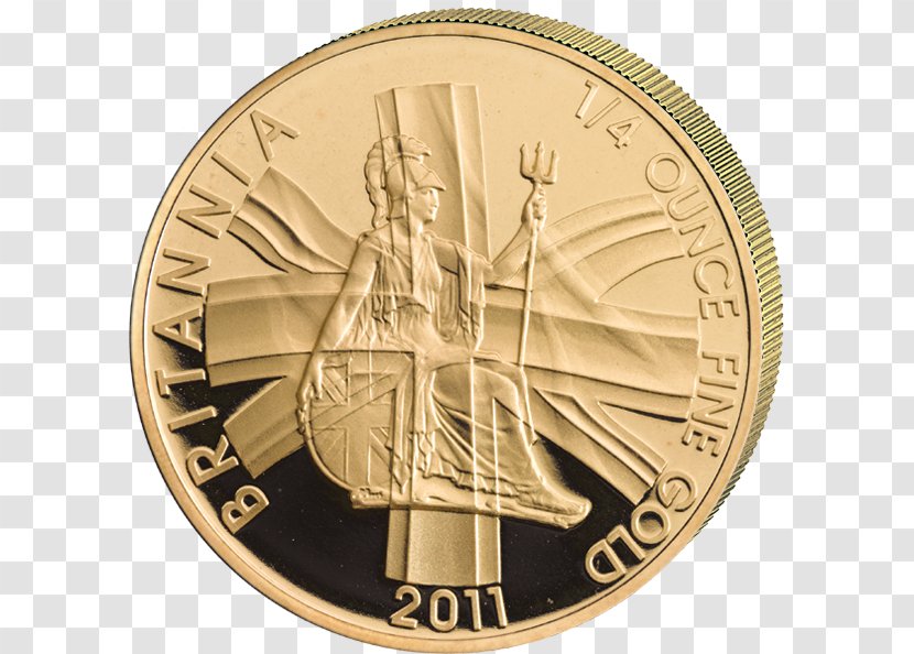 Proof Coinage Gold Royal Mint Britannia - Silver Coin Transparent PNG