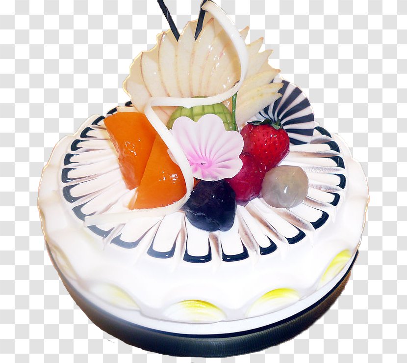 Ice Cream Birthday Cake Shortcake Milk Bakery - Fruit - Series Transparent PNG