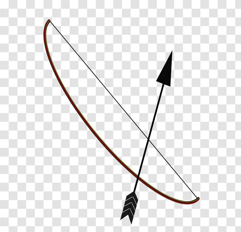 Bow And Arrow Quiver Clip Art - Cold Weapon - Fraternization Cliparts Transparent PNG