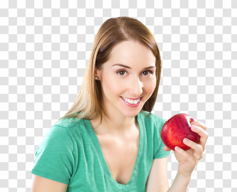 Eating Diet Onion Raw Foodism Health - Heart - Woman With Apple Transparent PNG