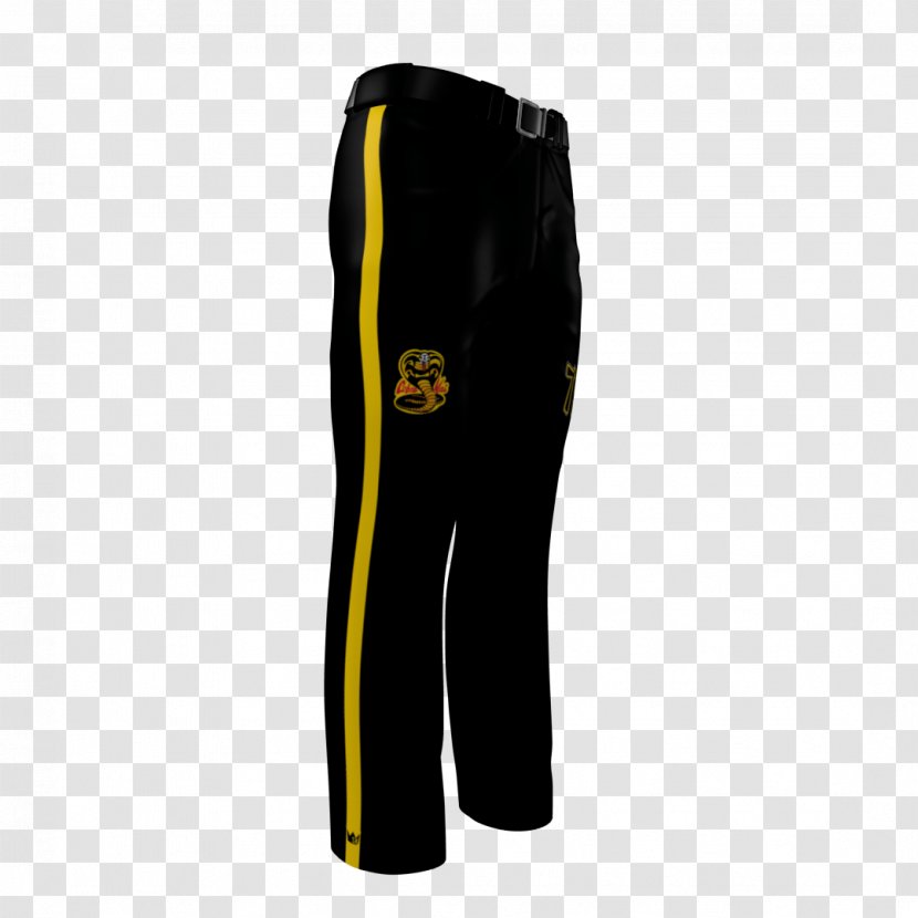 Uniform Shorts Pants Sports Font - Yellow - Cobra Kai Transparent PNG