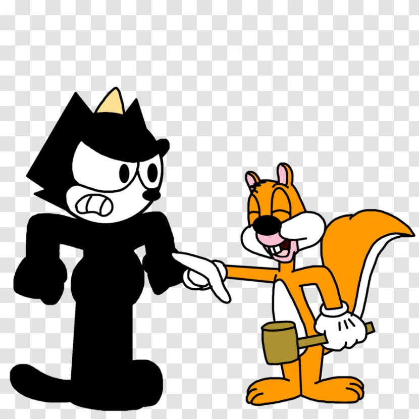 Screwy Squirrel Felix The Cat Cartoon - Animated - Lucky Transparent PNG