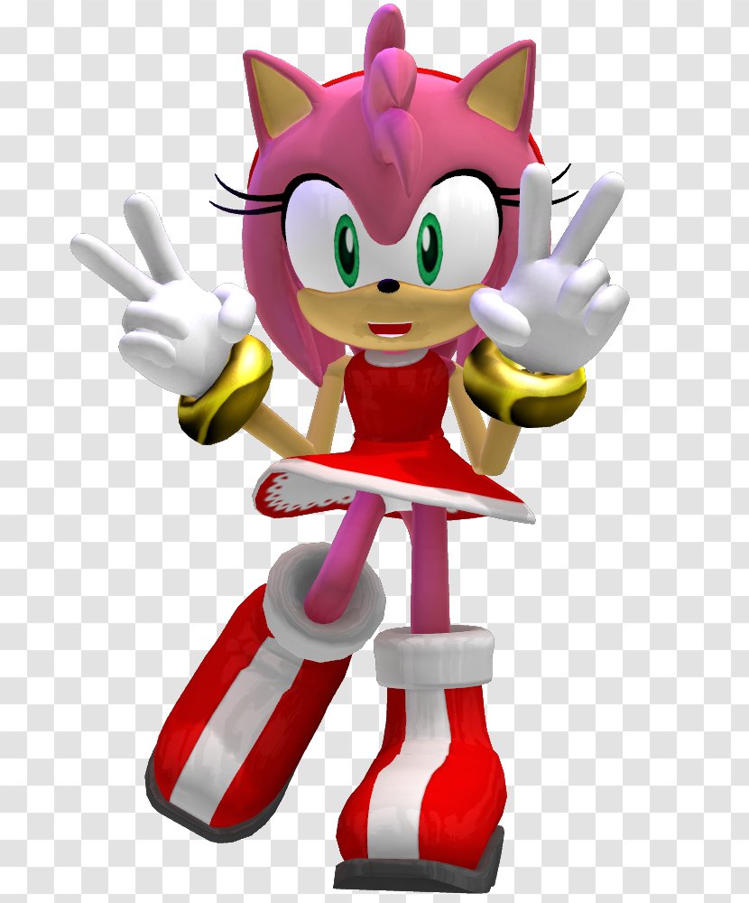 Amy Rose Sonic The Hedgehog Adventure 2 Heroes Video Game - Figurine - Mountaineer Transparent PNG