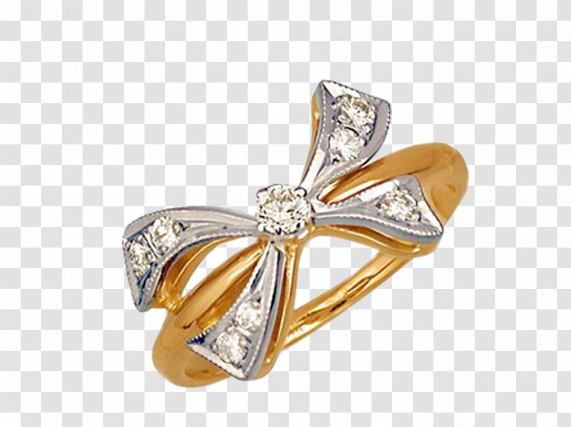 Earring Wedding Ring Jewellery - Bow Transparent PNG
