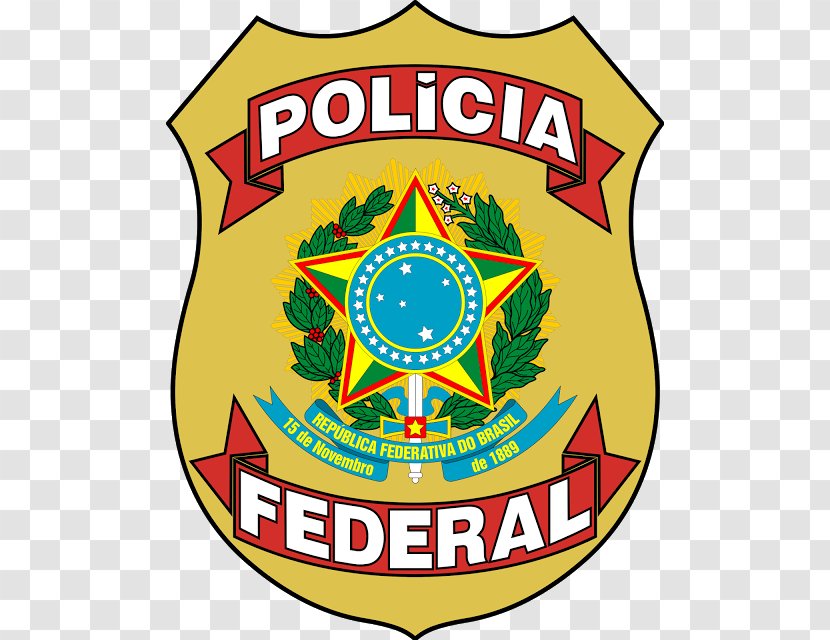Federal Police Of Brazil Law Enforcement In Badge - Logo Transparent PNG