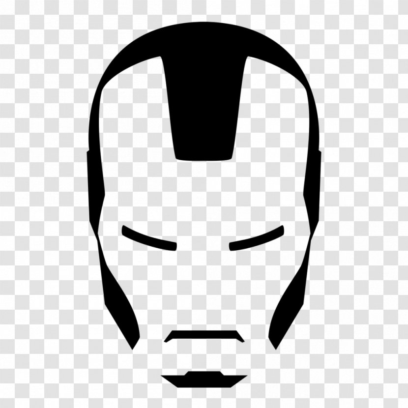 United States Iron Man White Nose Clip Art - Monochrome Photography Transparent PNG
