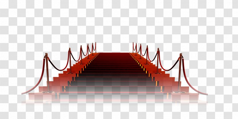 Stairs Stair Carpet Ladder - Symmetry - Stepped On The Red Transparent PNG