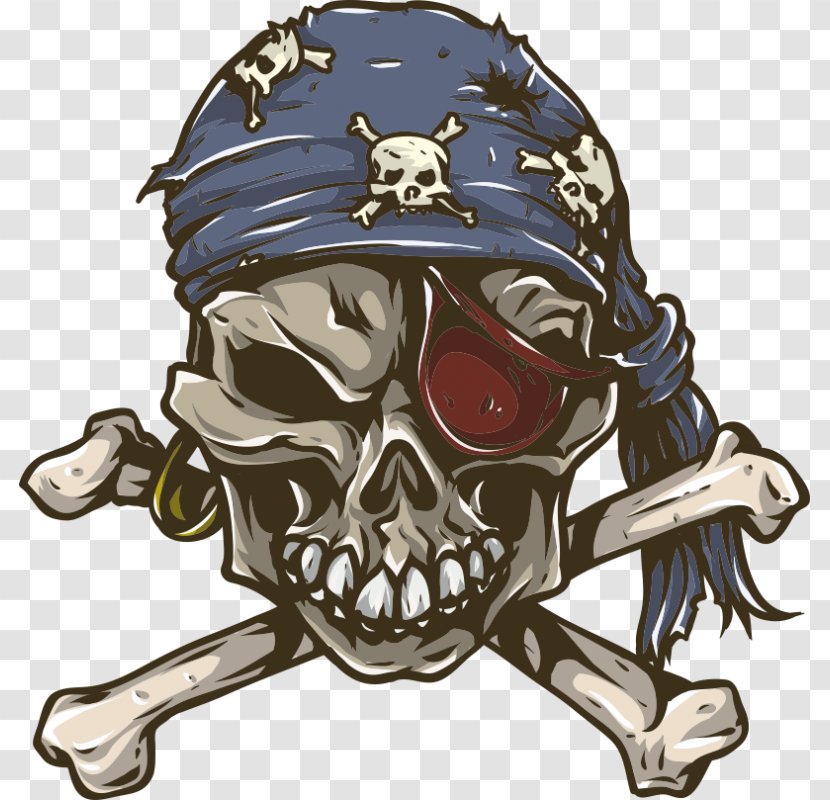 T-shirt Jolly Roger Pirate Sock Kerchief - Tshirt Transparent PNG