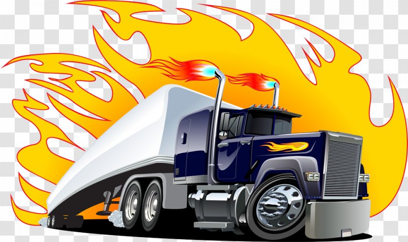 Peterbilt Car Pickup Truck Semi-trailer - Freight Transport Transparent PNG