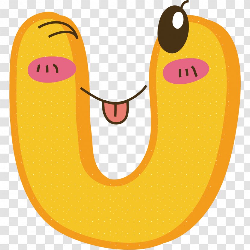 Smiley Letter Icon - Emoticon - Yellow Letters Transparent PNG