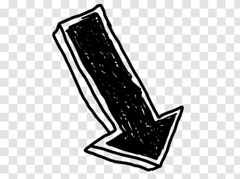 Arrow Chalk Clip Art - Monochrome - Board Transparent PNG