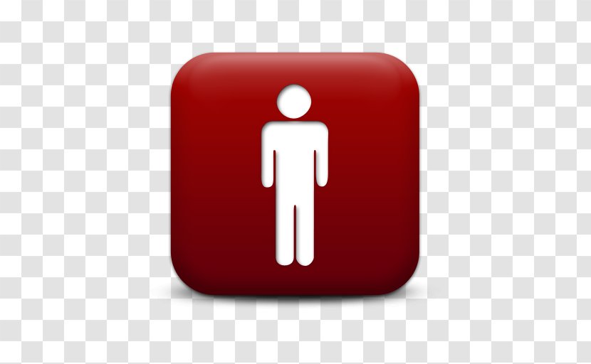 Bathroom Public Toilet Sign Accessible - Free High Quality Person Red Icon Transparent PNG
