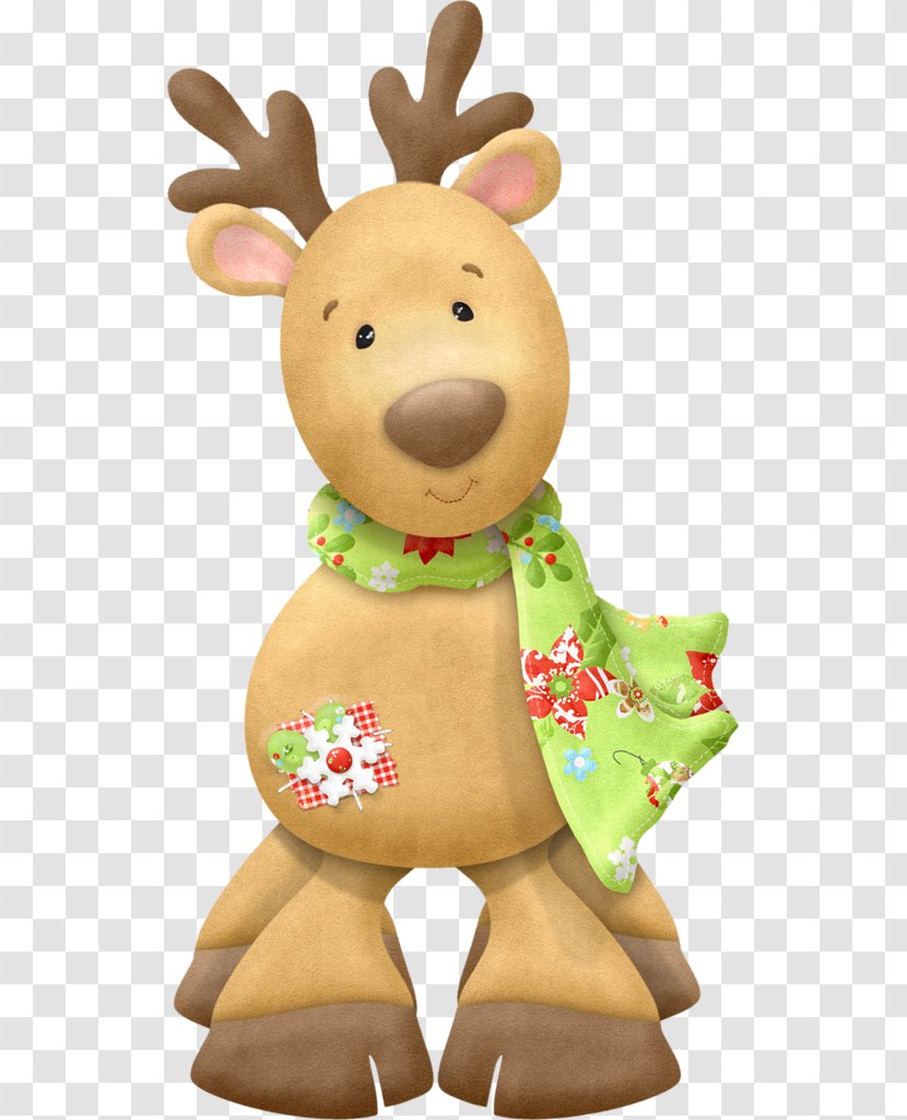 Rudolph Reindeer Santa Claus Christmas Clip Art - Toy - Yellow Cliparts Transparent PNG