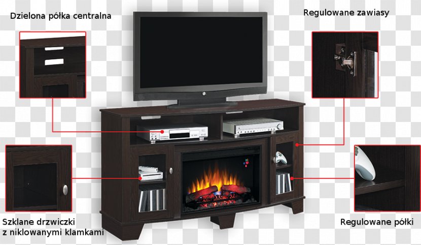 Electric Fireplace Insert Room Television - Home Appliance - Salle Transparent PNG