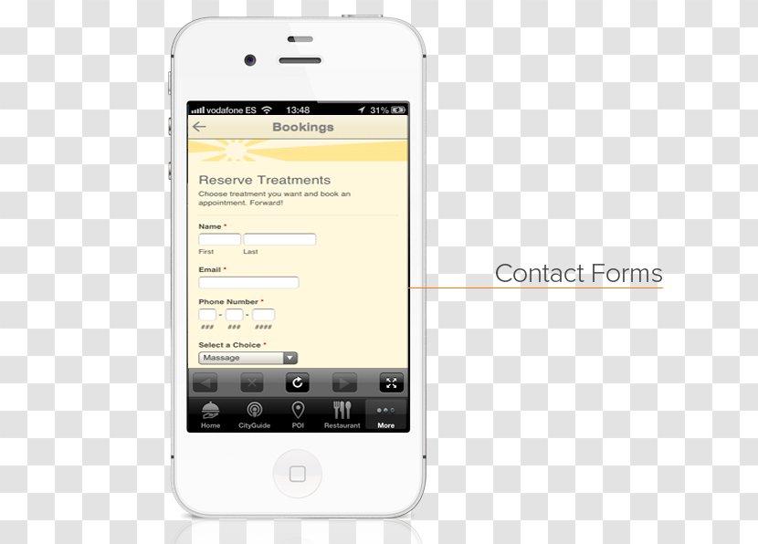 Smartphone Feature Phone Handheld Devices Multimedia - Contact Form Transparent PNG