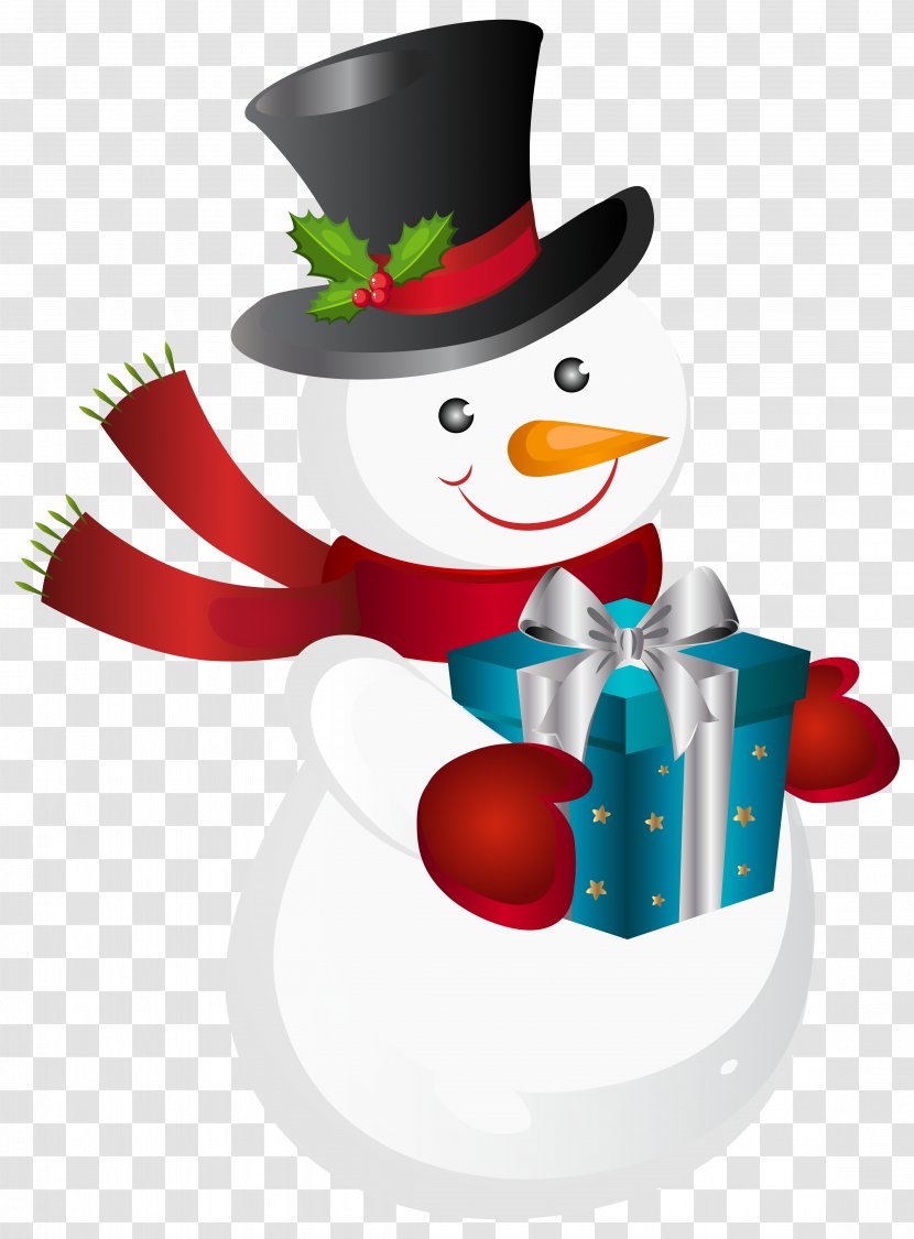 Snowman Christmas Clip Art - Greeting Note Cards - Transparent Image Transparent PNG