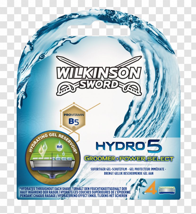 Wilkinson Sword Hydro 5 Razor And Blades Refill (Pack Of 4) Shaving Transparent PNG