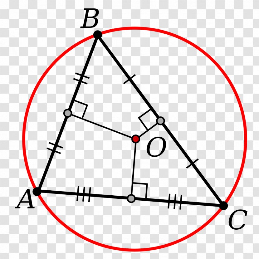 Circumscribed Circle Inscribed Figure Acute And Obtuse Triangles Bisection - Polygon - Cos Transparent PNG
