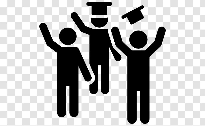 Graduation Ceremony College Stick Figure - Square Academic Cap - Audience Vector Transparent PNG