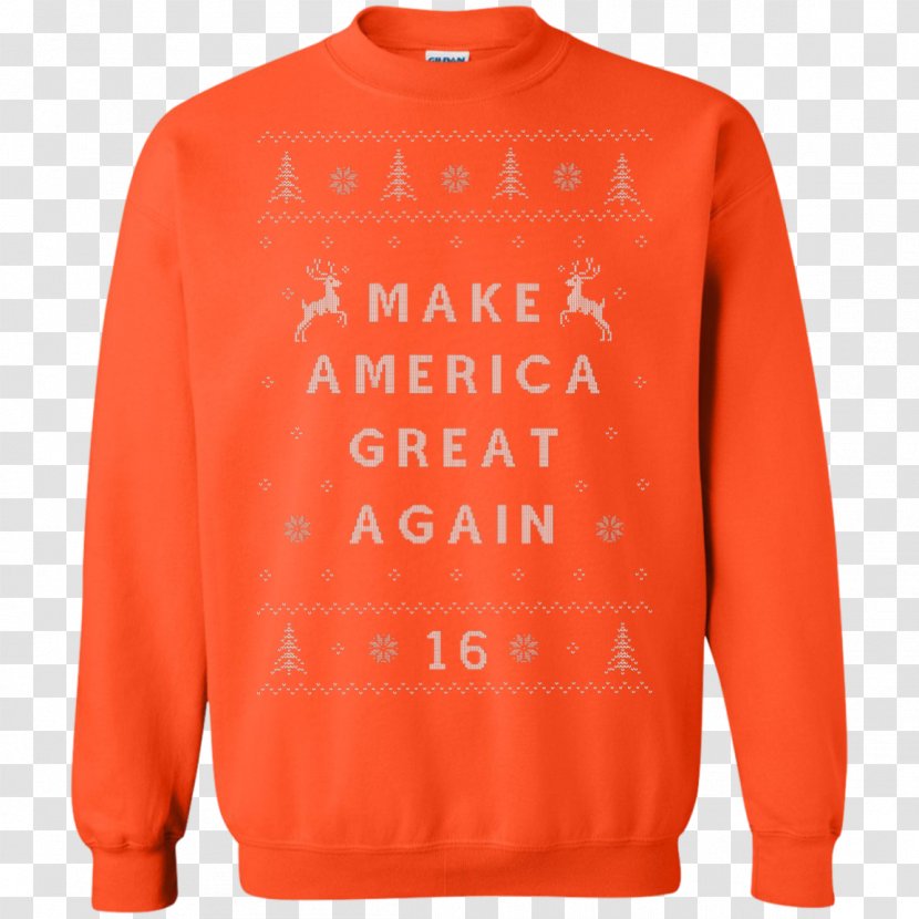 T-shirt Sweater Sleeve Bluza Crew Neck - Transparent Make America Great Again Transparent PNG