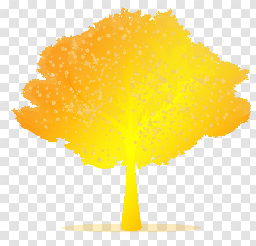 Tree Autumn Icon - Yellow Transparent PNG