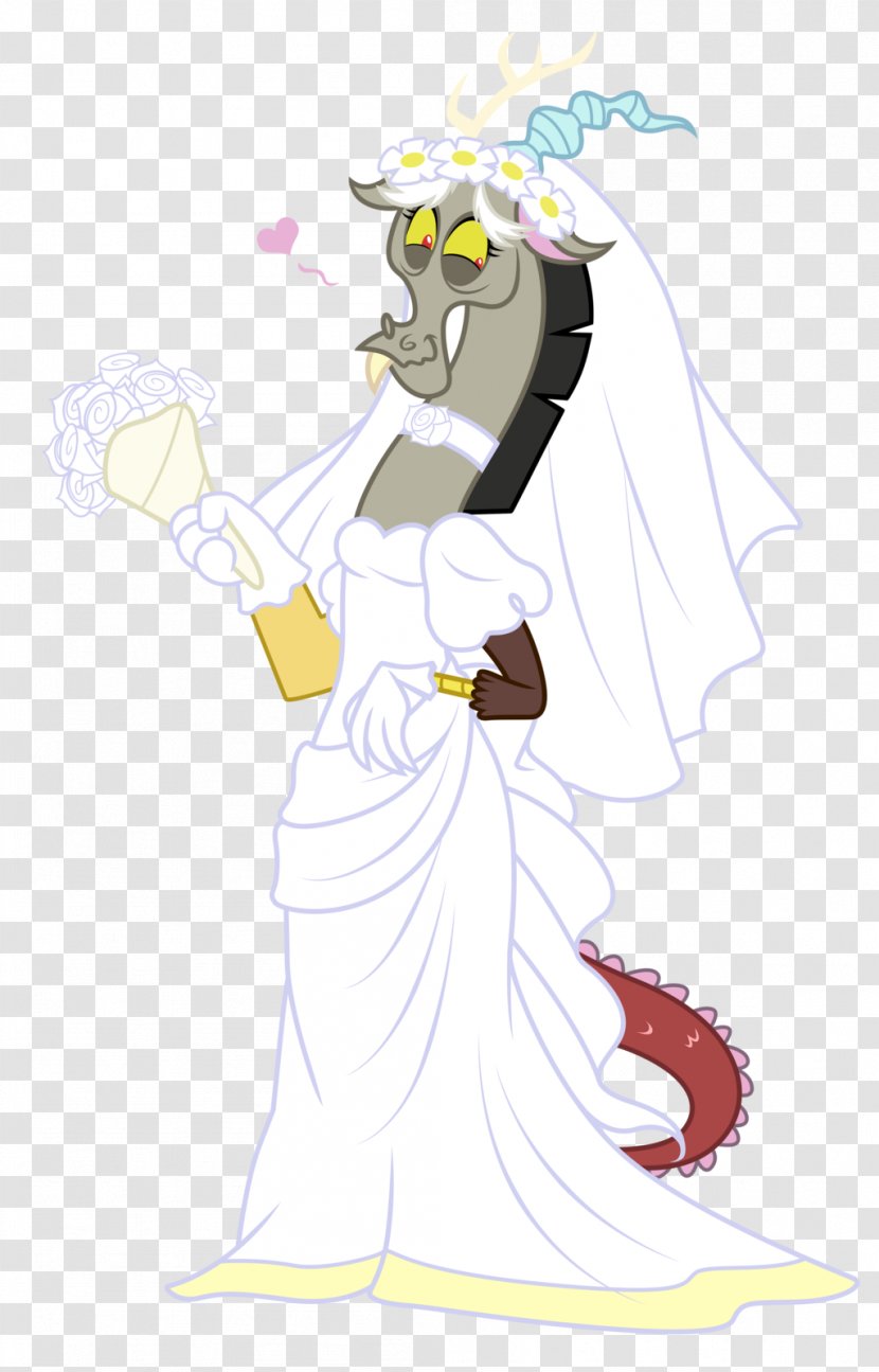 Wedding Dress Pony DeviantArt Discord - Cartoon - Bride Transparent PNG